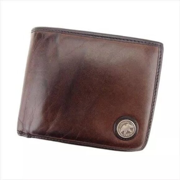 HUNTING WORLD Other - HUNTING WORLD Wallet Purse Brown Batu Cross Leather Woman Authentic Used